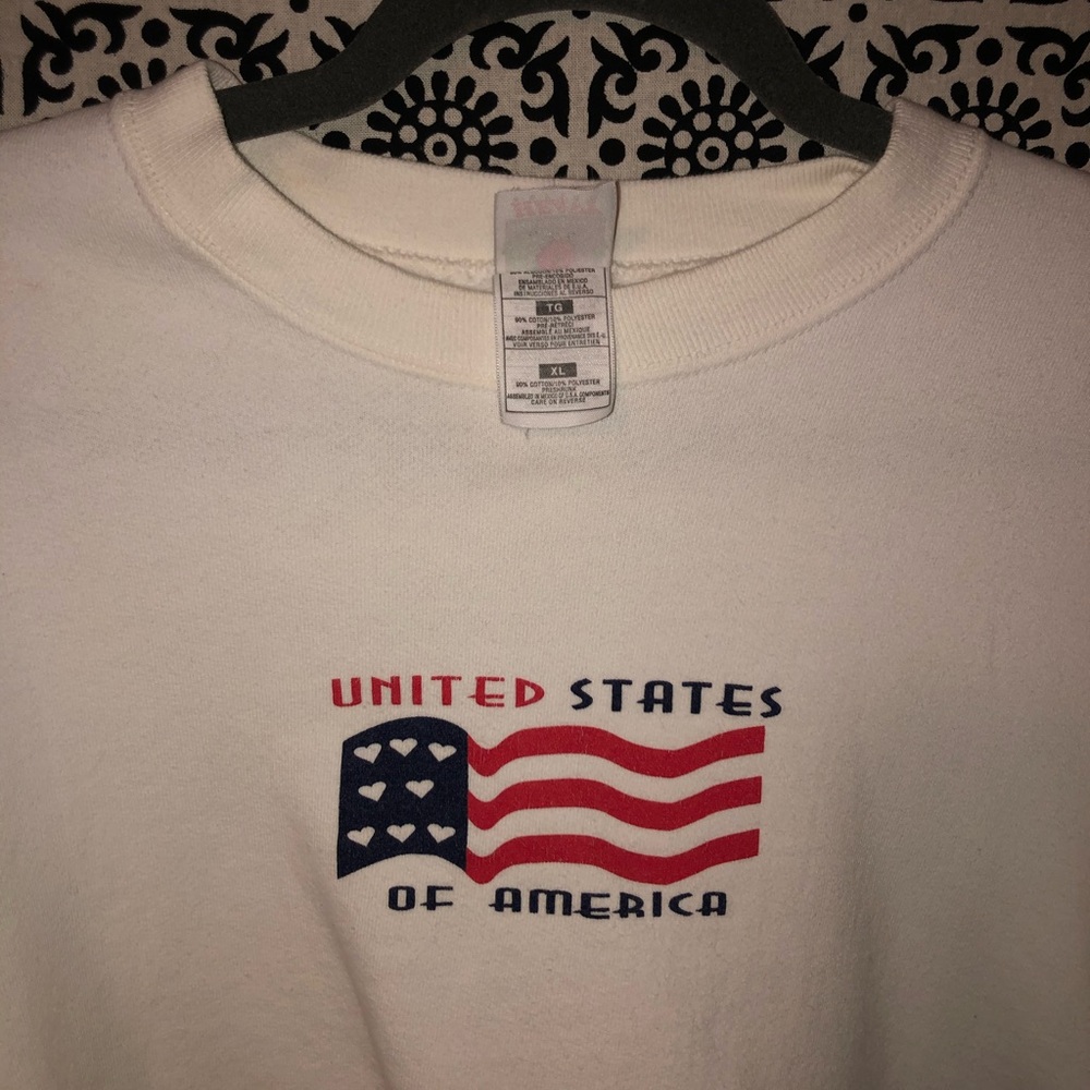 USA cropped sweater